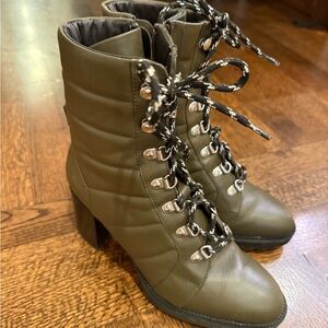 Aquatalia Olive Lace-Up Women's Boots worn 1x! 7.5